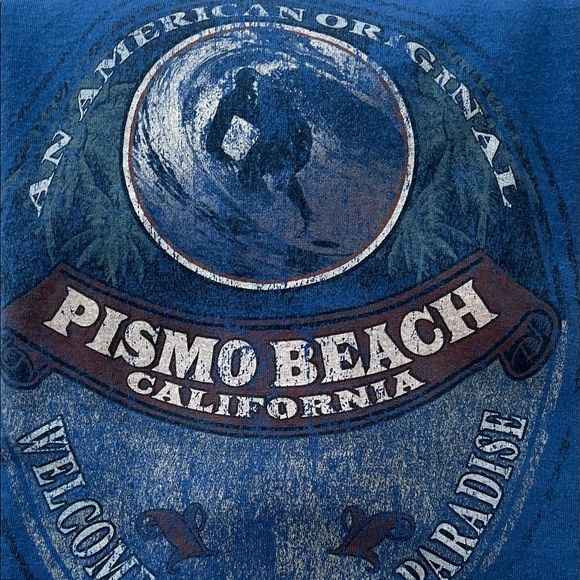 Pismo Beach Surfing Short Sleeve Tee-Shirt - Picture 2 of 3